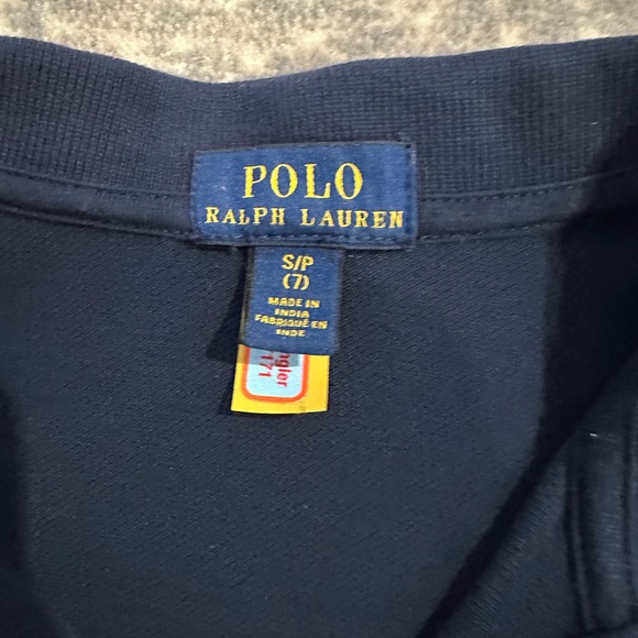 POLO RALPH LAUREN NAVY KIDS DRESS SIZE S/P 7 NWOT - Picture 4 of 6